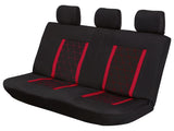 Conjunto esportivo de capa de assento de carro ULTIMATE SPEED, 14 peças - vermelho